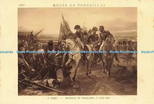 D149064 Musee de Versailles. Bataille de Friedland. H. Vernet. Braun