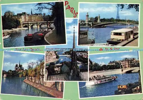 D147133 Paris. Sur Les Quais. De la Seine. Gany. Procede Mexichrome. 1966. Multi