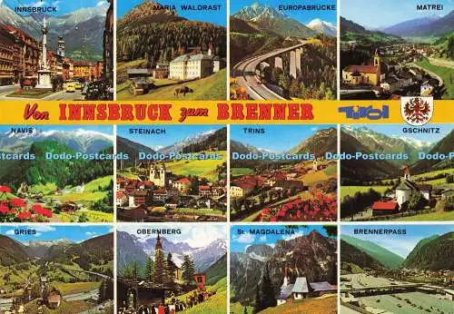 D149295 Von Innsbruck zum Brenner. Trins. Risch Lau. Multi View