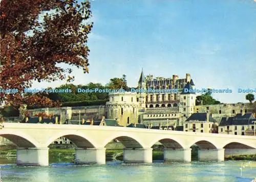 D149312 Couleurs et Lumiere de France. Amboise. Le Chateau et le Pont Sur la Loi