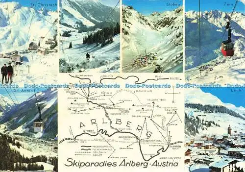 D147314 Skiparadies Arlberg Österreich. St. Anton. Risch Lau. Multi View