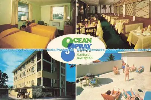 D147344 Ocean Spray Hotel. Nassau Bahamas. Dukane Press. Multi View