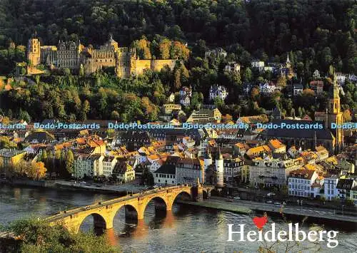 D149406 Heidelberg. Schloss und Altstadt. Gartner. Schäfer. 2009