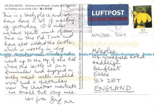 D149406 Heidelberg. Schloss und Altstadt. Gartner. Schäfer. 2009