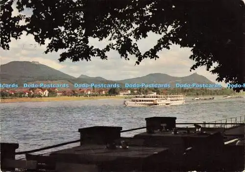 D150498 Bad Godesberg. Blick vom Schaumburger Hof auf die Sieben Berge. Jos. K