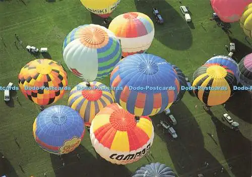 D150722 Heissluftballon Festival. in Bern. Schweiz. Ballonsportkarten Hubner