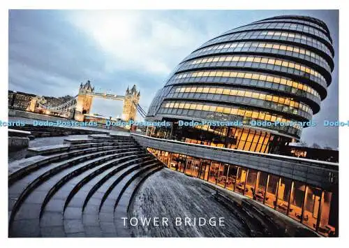 D147590 Tower Bridge. Daraotsu. London A. Z. Postkarte