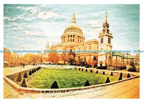 D147610 St. Paul Cathedral. Daraotsu. London A. Z. Postkarte