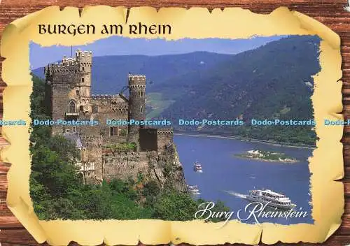 D150814 Burgen am Rhein. Burg Rheinstein. Schoning. U. Findeisen