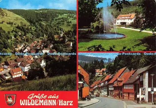 D150855 Grusse aus Wildemann Harz. Kneipp und Hohenluftkurort. Herst. u. Verlag