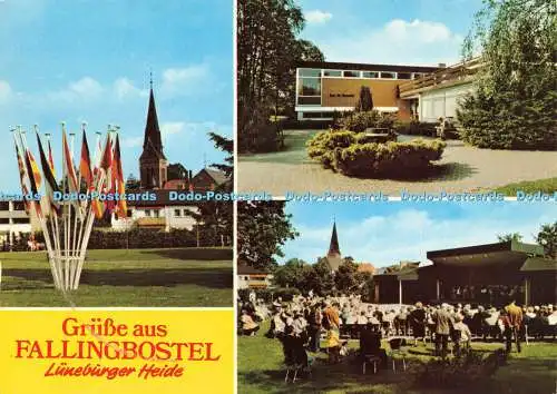 D150864 Gruss aus Fallingbostel. Lüneburger Heide. Herst. u. Verlag Schoning. Ge