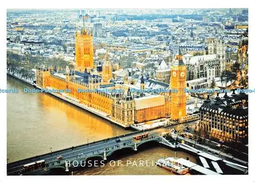 D147839 Houses of Parliament. Daraotsu. London A. Z. Postkarte