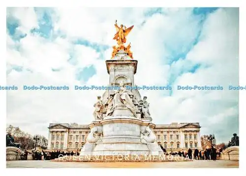 D147846 Queen Victoria Memorial. Daraotsu. London A. Z. Postkarte