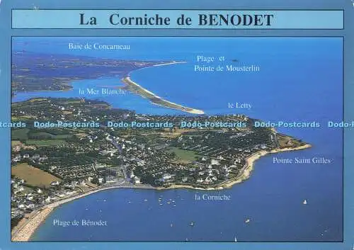 D150995 La Corniche de Benodet. Saint Gilles Point and the Letty. Jos. 1995