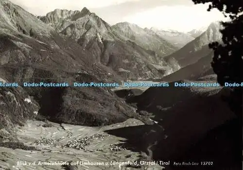 D150026 Blick v. d. Armelenhütte auf Umhausen u. Langenfeld. Otztal i.Tirol. Ri