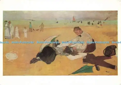 D147975 Nationalgalerie. Strandszene. Degas. Hilaire Germain Edgar. Karten-Nr. 11