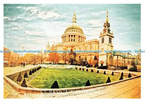 D153661 St. Paul Cathedral. Daraotsu. London A. Z. Postkarte