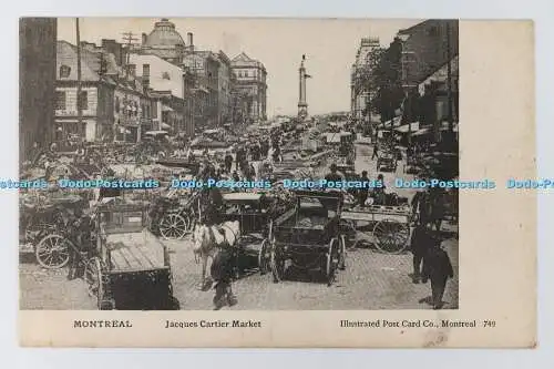 R713926 Montreal. Jacques Cartier Markt. Illustrierte Postkarte Co. 1905