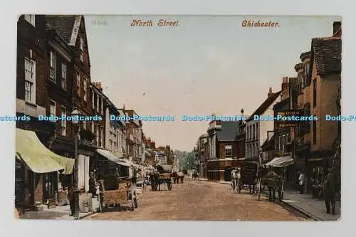 R713785 Chichester. North Street. Postkarte. 1905