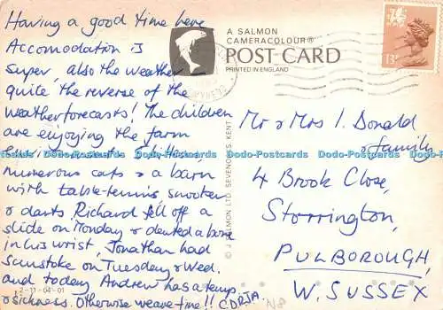 D000363 Grüße aus Conwy. Lachs. 1965. Multi View