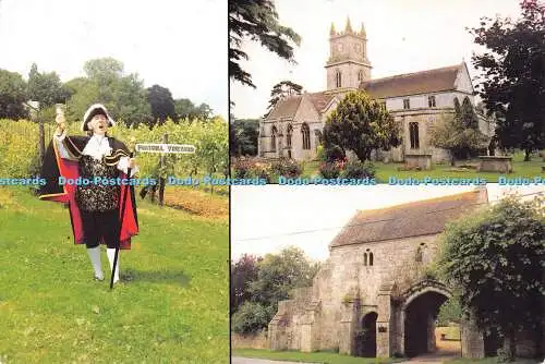 D001312 Tisburys Town Crier. Fonthill Vineyard. Pfarrkirche. Eingangstor. Pl