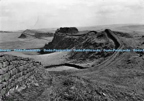 D001561 Housesteads Roman Fort. Hadrianswall. Housesteads von Cuddys Crag. Cro