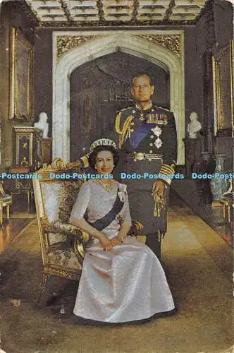 D000967 Queen Elizabeth II und H.R.H. Herzog von Edinburgh. Peter Grugeon. Tayfoil