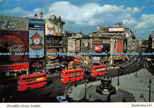 D000991 Piccadilly Circus. London. Kardorama. W.W. Roberts