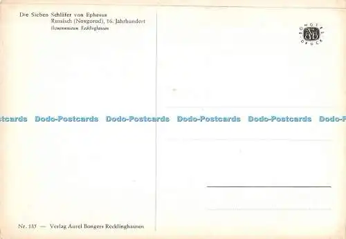 D001827 Die Sieben Schlafer von Ephesus. Aurel Bongers Recklinghausen