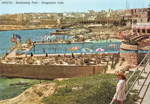 D001064 Malta. Schwimmbad. Dragonara Lido. Manuel Scerri. Siracusa