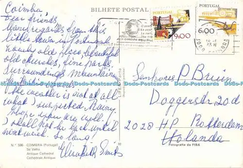 D001113. Coimbra. Portugal. Antike Kathedrale. Lifer Porto. Nr 596