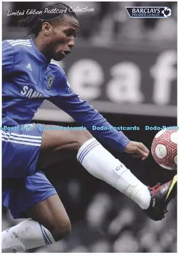 D003733 Drogba behält die Kontrolle. 2010. Fußball. Barclay. Limited Edition. Promotio