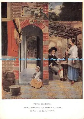 D002227 Pieter De Hooch. Innenhof mit Laube in Delft. Der Graf von Straffor
