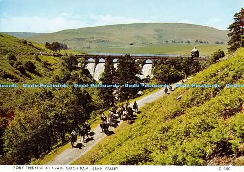 D005547 Pony-Trekker am Craig Goch Dam Elan Valley. Richter. 1973