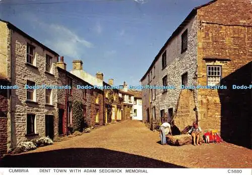 D005604 Cumbria. Dent Town mit Adam Sedgwick Memorial. Richter. 1983