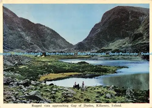 D007403 Robuste Aussicht nähert sich Gap of Dunloe. Killarney. Irland. Killarney Pr