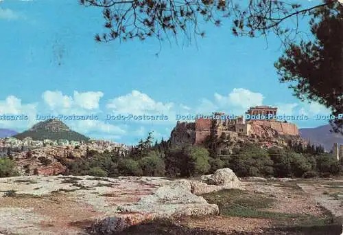 D002938 Athen. Blick auf Akropolis und Lykabettus