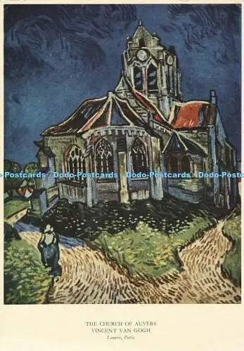 D007749 Kirche von Auvers. V. V. Gogh. Medici. Nr 1507