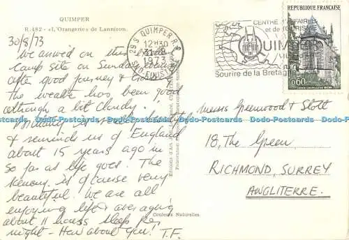 D006348 Quimper. LOrangerie de Lanniron. Jos Le. 1973
