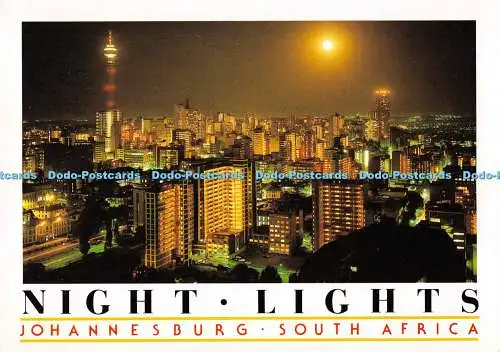 D006357 Nachtlichter. Johannesburg. Transvaal. Südafrika. John Hone. Art Publ