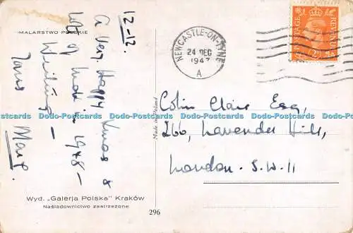 D009569 Panna Mloda Z Druzbami. Polen. H Uziemblo. Jung. Frau. 1947. Nr 296