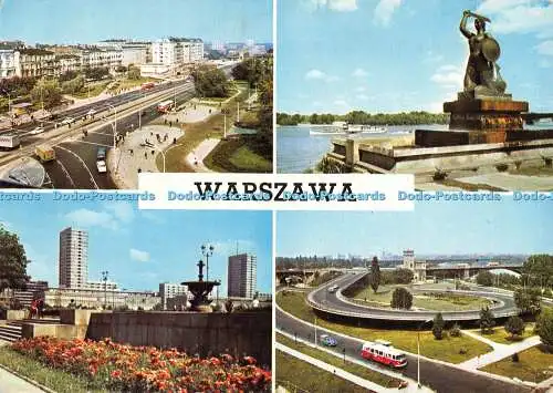 D009735 Warszawa. Polen. Jerozolimskie. Gasse. Pomnik. Sciane Wschodnia. Defila