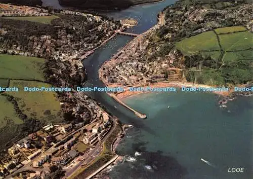 D008247 Looe. Murray King. P. Channon. H. Tempest. Luftansichten von Cornwall