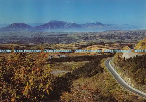 D009843 Japan. Straße. Himmel. Berg. Fukuda. Murakami