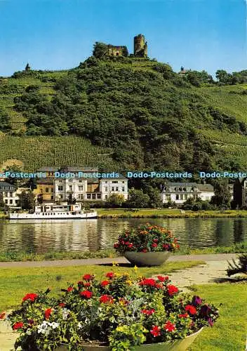 D010018 Bernkastel Kues. Mosel. Malerischer Weinort. Burg Landshut. Gebruder Sch