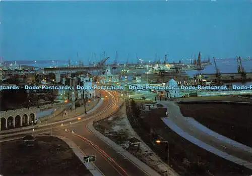 D006997 Southampton bei Nacht. C.L.I. Dixon