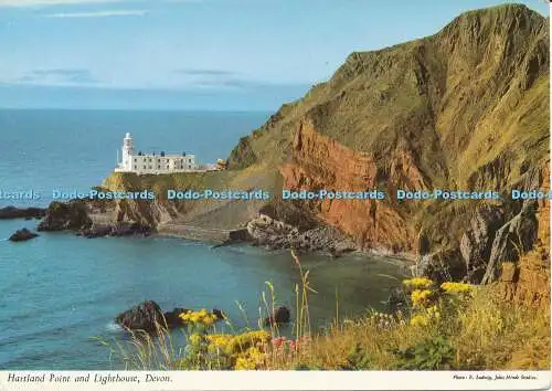 D007077 Hartland Point und Leuchtturm. Devon. John Hinde. Nr 2DC78. 1971
