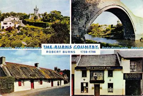 D009146 1969. Burns Country. Robert Burns. Multi wiev. Denkmal. Alloway. Cottag