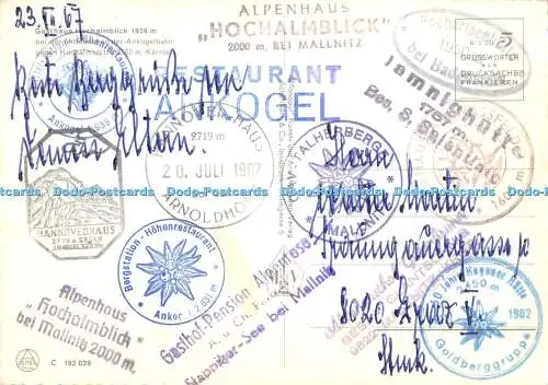 D010703 Gasthaus Hochalmblick 1926 m. bei der Mittelstation der Ankogelbahn gege