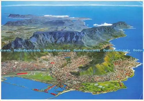 D011131 Kap-Halbinsel von 10000 Fuß erstreckt sich von Kapstadt bis Cape Point.